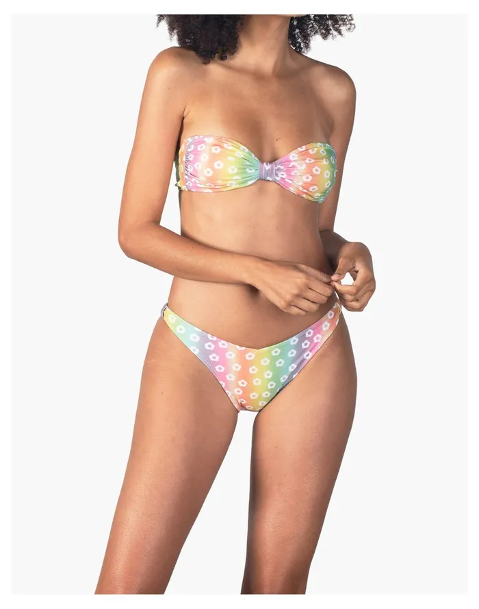 Women Novel Swim Rainbow Blossom Bikini Bottom Multi Madewell Swim