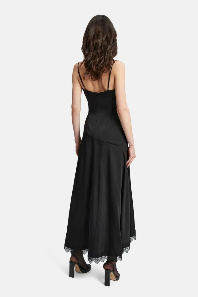 Women Occasion Dresses Bardot Sorella Lace Trim Midi Dress In Black Black Women Occasion Dresses Bardot Sorella Lace Trim Midi Dress In Black Black