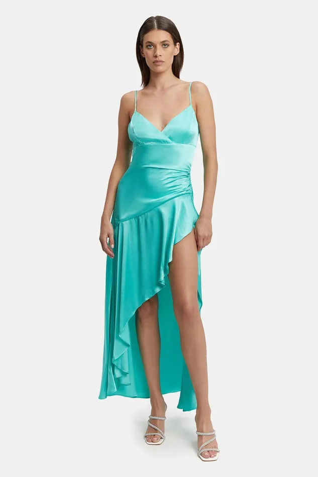 Women Occasion Dresses Bardot Sorella Midi Dress In Aqua Aqua
