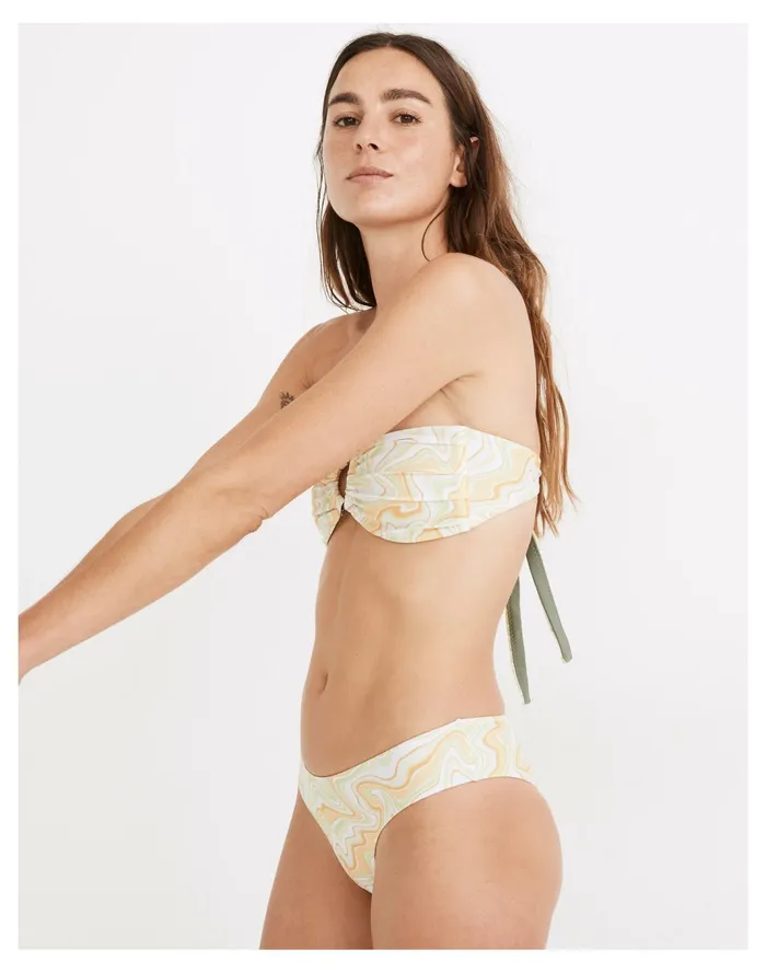 Women Palm Bruna Bandeau Bikini Top In Goldie Print Goldie Madewell Swim Women Palm Bruna Bandeau Bikini Top In Goldie Print Goldie Madewell Swim