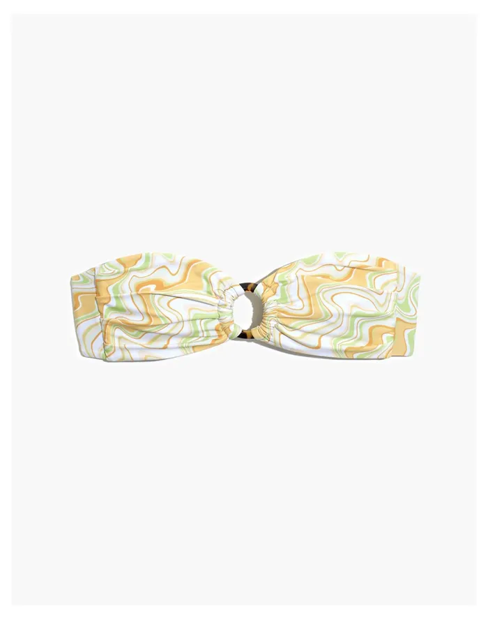Women Palm Bruna Bandeau Bikini Top In Goldie Print Goldie Madewell Swim Women Palm Bruna Bandeau Bikini Top In Goldie Print Goldie Madewell Swim