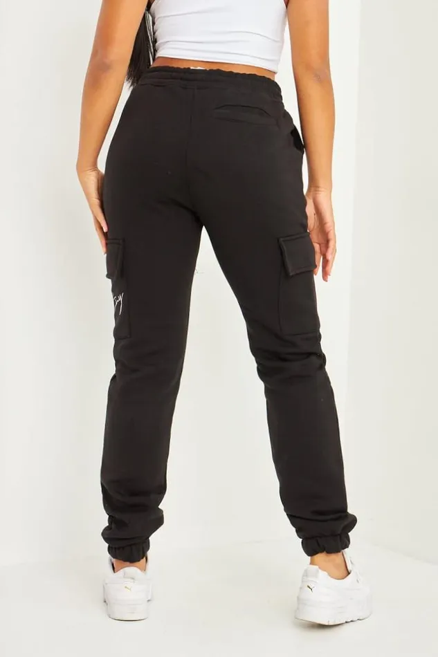 Women Pantalon De Jogging Noir Poches Cargo Inscription Brentiny Black Brentiny Paris Jogging Bottoms Women Pantalon De Jogging Noir Poches Cargo Inscription Brentiny Black Brentiny Paris Jogging Bottoms