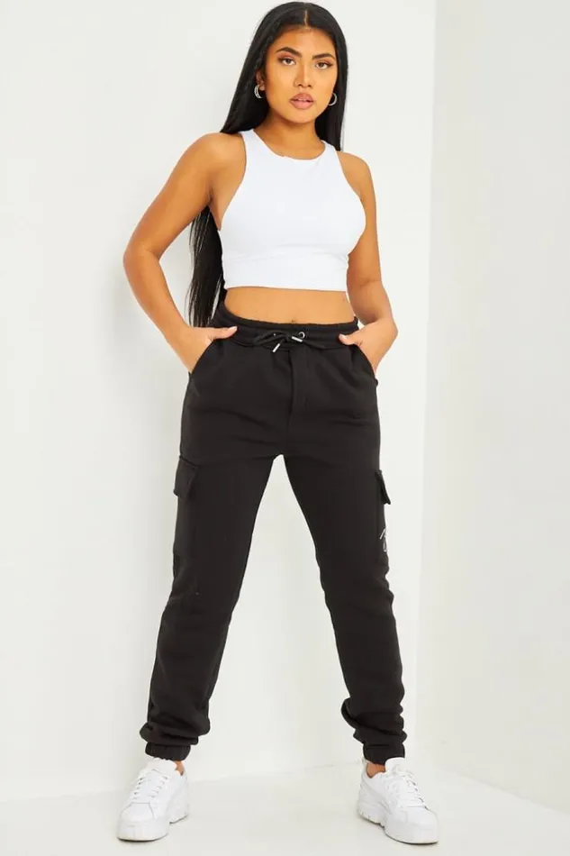 Women Pantalon De Jogging Noir Poches Cargo Inscription Brentiny Black Brentiny Paris Jogging Bottoms Women Pantalon De Jogging Noir Poches Cargo Inscription Brentiny Black Brentiny Paris Jogging Bottoms