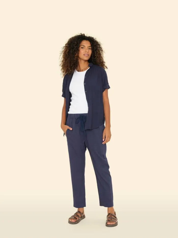 Women Pants and Jumpsuits Xirena Navy Draper Pant