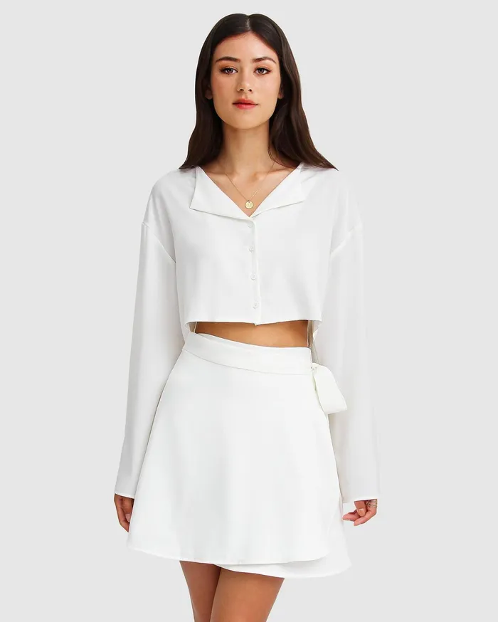 Women Pants and Skirts Belle and Bloom Before You Go Skirt 8211 White