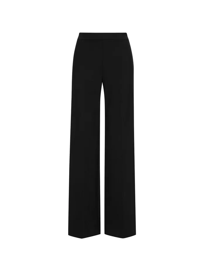 Women Pants and Skirts Oscar De La Renta Zip Front Wide Leg Pant Black Women Pants and Skirts Oscar De La Renta Zip Front Wide Leg Pant Black