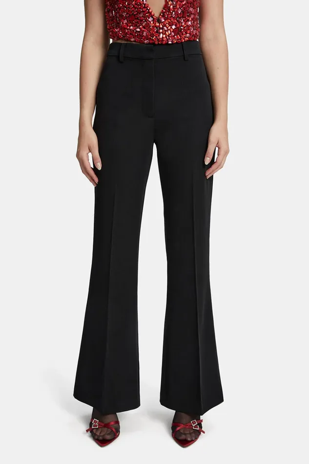 Women Pants Bardot Halifax Slim Flare Pant In Black Black Women Pants Bardot Halifax Slim Flare Pant In Black Black
