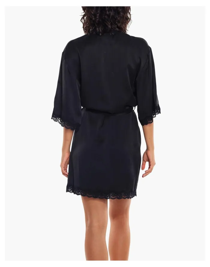 Women Papinelle Sleepwear Pure Silk Lace Robe Black Madewell Pajamas Women Papinelle Sleepwear Pure Silk Lace Robe Black Madewell Pajamas