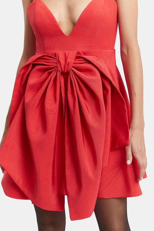 Women Party Dresses Bardot Annabelle Mini Dress In Fire Red Fire Red Women Party Dresses Bardot Annabelle Mini Dress In Fire Red Fire Red