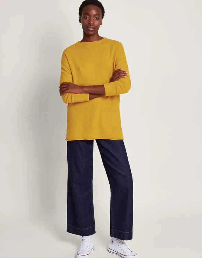 Women Pia Pocket Jumper Yellow Monsoon Casualwear