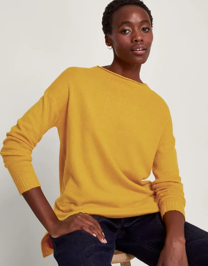Women Pia Pocket Jumper Yellow Monsoon Casualwear