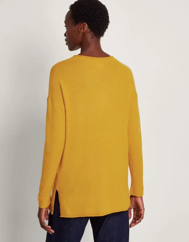 Women Pia Pocket Jumper Yellow Monsoon Casualwear