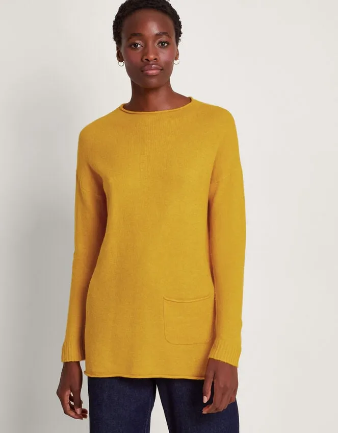 Women Pia Pocket Jumper Yellow Monsoon Casualwear