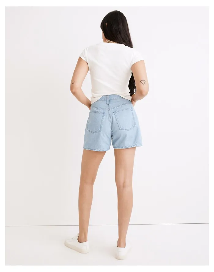 Women Pleated Denim Shorts In Erindale Wash Erindale Wash Madewell Shorts Women Pleated Denim Shorts In Erindale Wash Erindale Wash Madewell Shorts