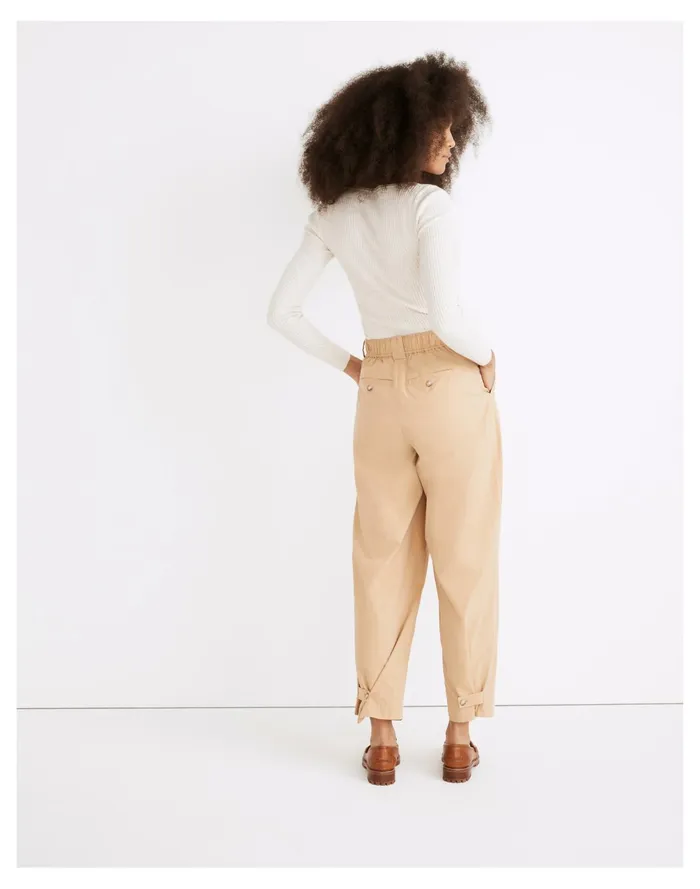Women Pleated Pull On Balloon Pants Desert Dune Madewell Jeans Women Pleated Pull On Balloon Pants Desert Dune Madewell Jeans