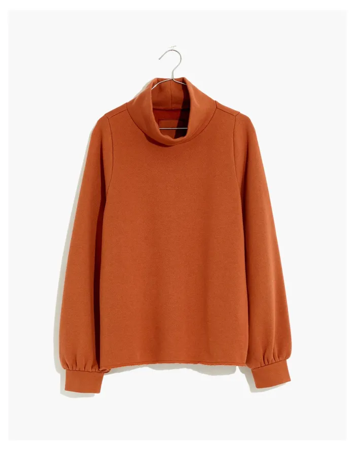 Women Plus MWL Betterterry Relaxed Turtleneck Sweatshirt Warm Umber Madewell MWL Athleisure Women Plus MWL Betterterry Relaxed Turtleneck Sweatshirt Warm Umber Madewell MWL Athleisure