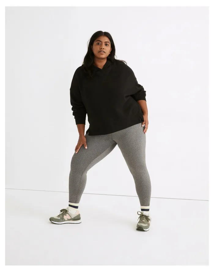 Women Plus MWL Form High Rise 25034 Leggings In Heathered Charcoal Hthr Charcoal Madewell Activewear