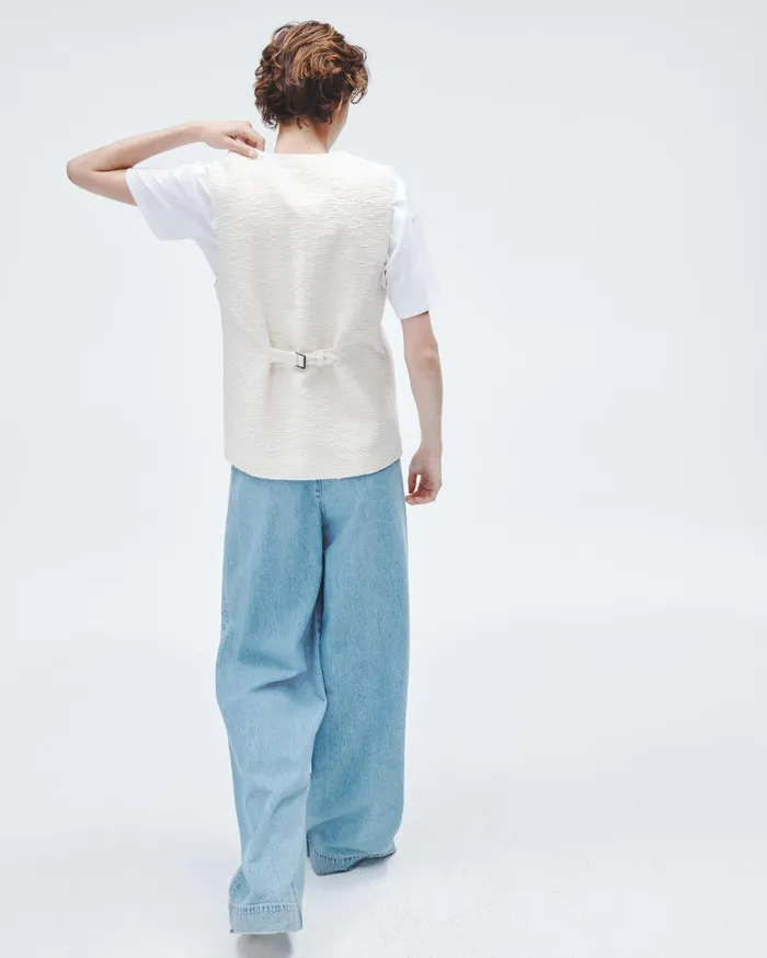 Women Rag and Bone Blazers and Vests Charlotte Italian Tweed Vest Ivory Women Rag and Bone Blazers and Vests Charlotte Italian Tweed Vest Ivory