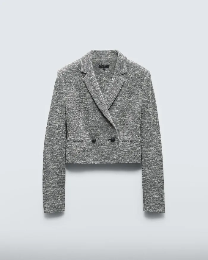 Women Rag and Bone Blazers and Vests Josie Italian Tweed Blazer Navy White Muti Women Rag and Bone Blazers and Vests Josie Italian Tweed Blazer Navy White Muti