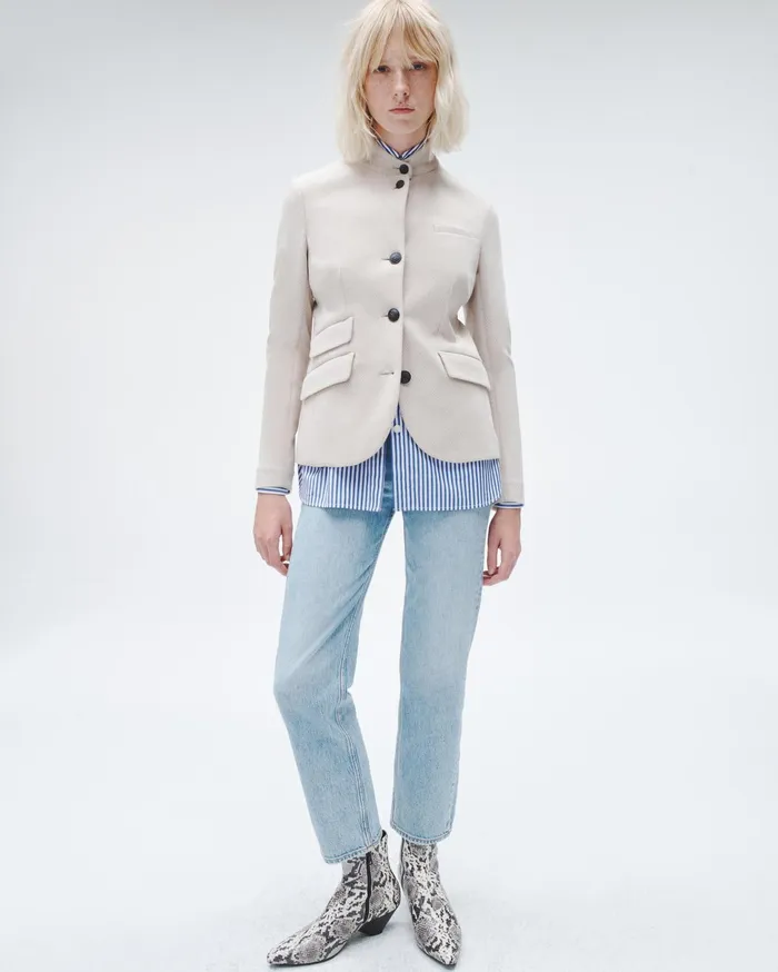 Women Rag and Bone Blazers and Vests Slade Italian Plaid Blazer Beige Women Rag and Bone Blazers and Vests Slade Italian Plaid Blazer Beige