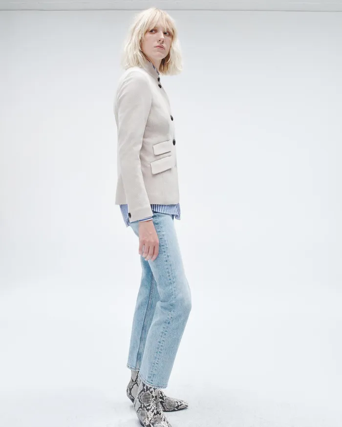 Women Rag and Bone Blazers and Vests Slade Italian Plaid Blazer Beige Women Rag and Bone Blazers and Vests Slade Italian Plaid Blazer Beige