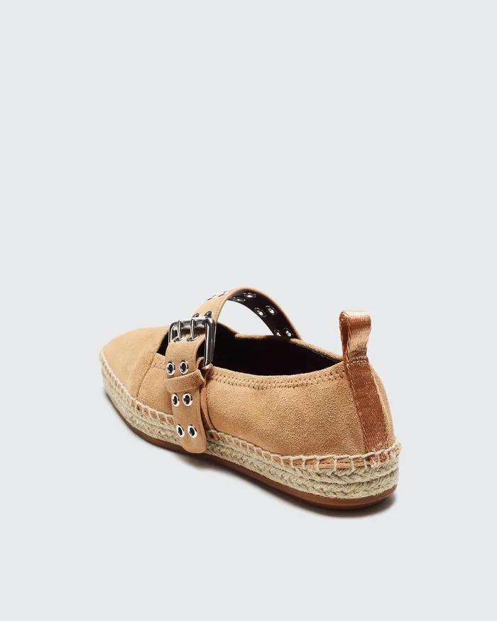 Women Rag and Bone Flats Anteros Espadrille Oak Brown Suede Women Rag and Bone Flats Anteros Espadrille Oak Brown Suede