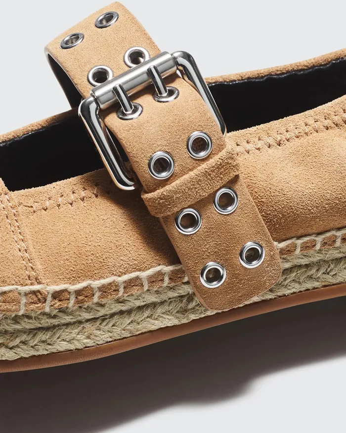 Women Rag and Bone Flats Anteros Espadrille Oak Brown Suede Women Rag and Bone Flats Anteros Espadrille Oak Brown Suede