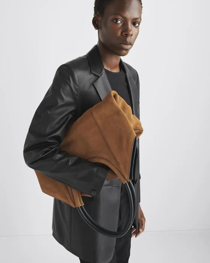 Women Rag and Bone Handbags Remi Shopper Golden Brown Suede Women Rag and Bone Handbags Remi Shopper Golden Brown Suede