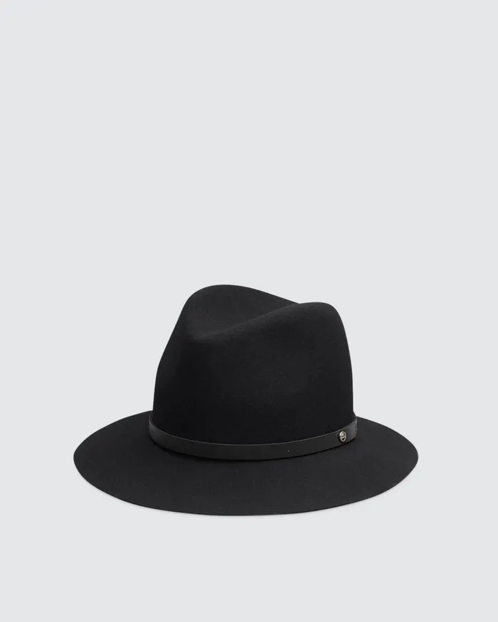 Women Rag and Bone Hats Floppy Brim Fedora Black