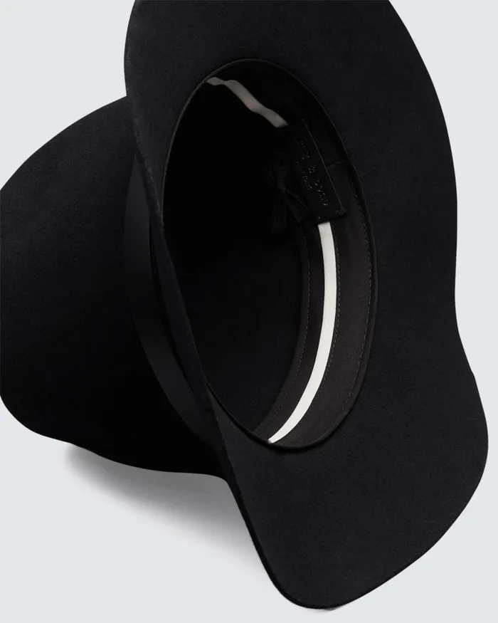 Women Rag and Bone Hats Floppy Brim Fedora Black Women Rag and Bone Hats Floppy Brim Fedora Black