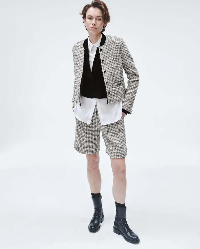 Women Rag and Bone Shorts Carmen Cotton 1225quot Short Black White