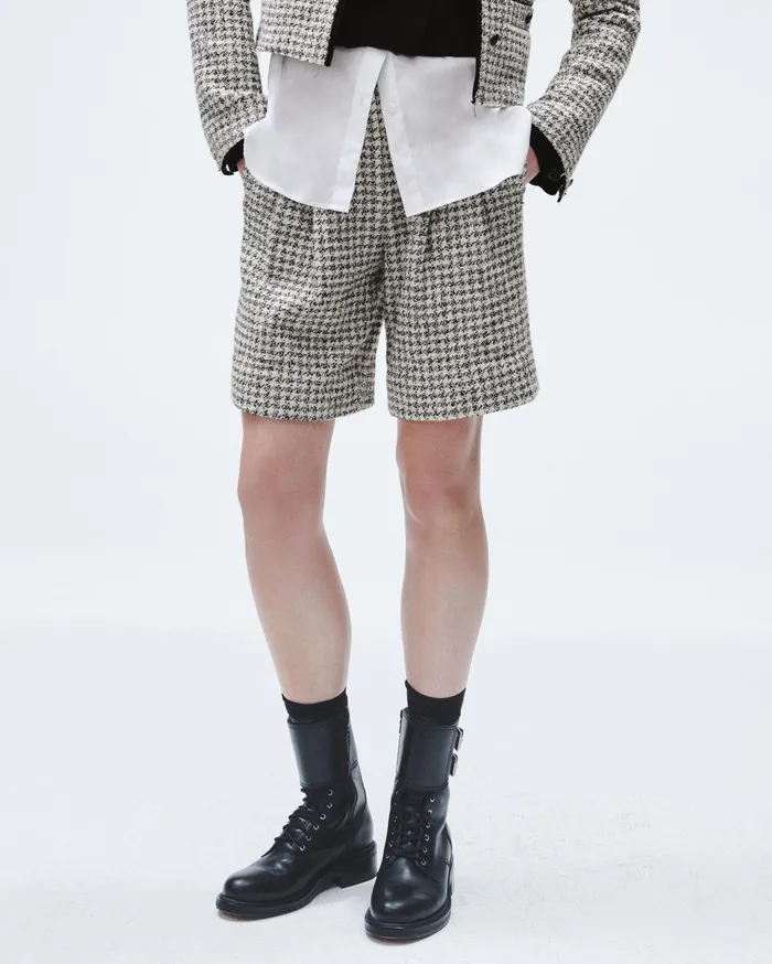 Women Rag and Bone Shorts Carmen Cotton 1225quot Short Black White Women Rag and Bone Shorts Carmen Cotton 1225quot Short Black White