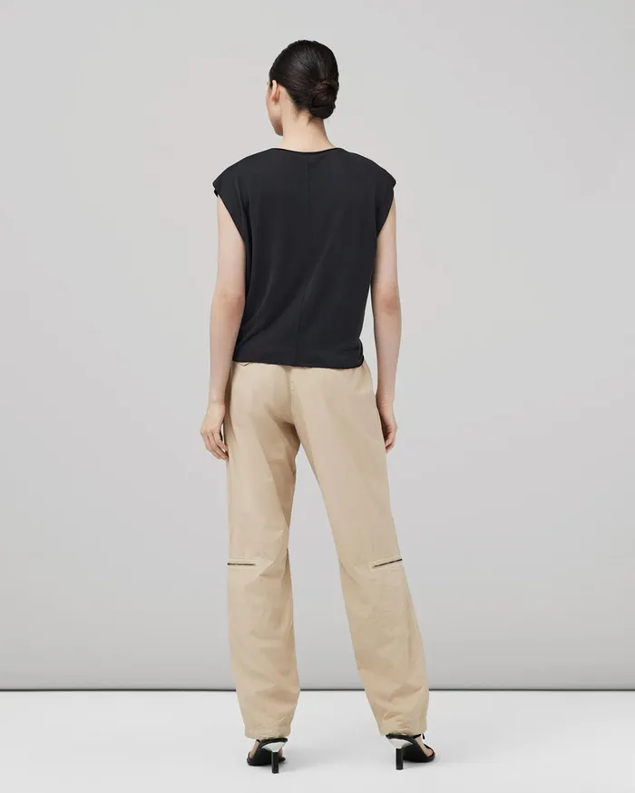 Women Rag and Bone TShirts Jenna Tee Black Women Rag and Bone TShirts Jenna Tee Black