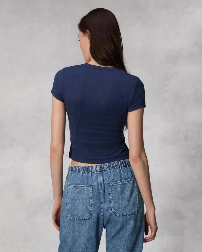 Women Rag and Bone TShirts Luca Baby Tee Deep Navy Women Rag and Bone TShirts Luca Baby Tee Deep Navy