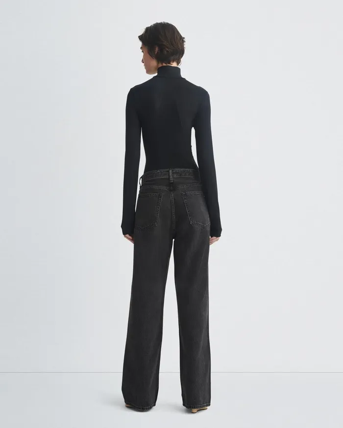 Women Rag and Bone TShirts Luca Turtleneck Black Women Rag and Bone TShirts Luca Turtleneck Black