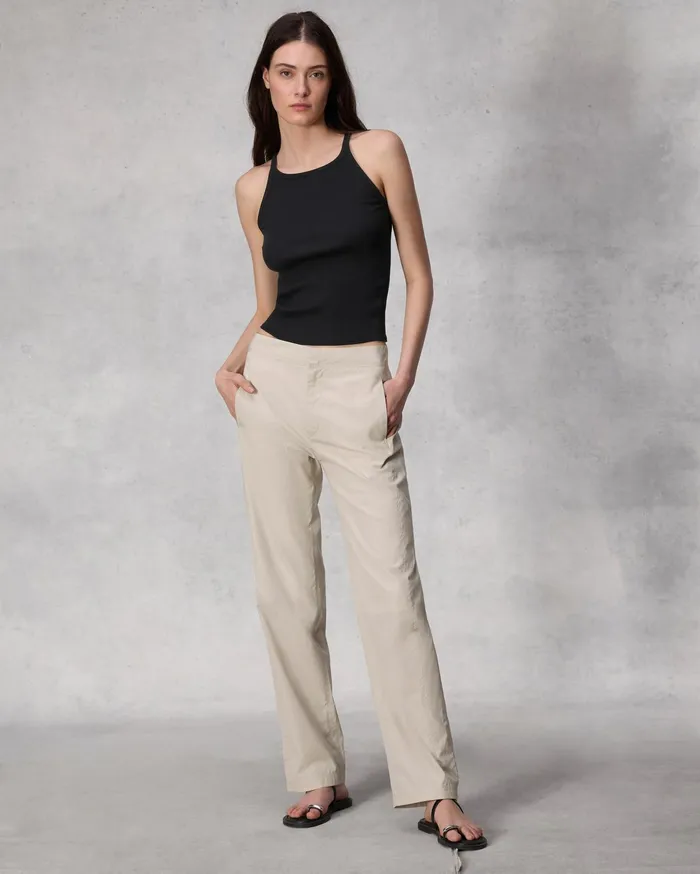 Women Rag and Bone TShirts The Essential Rib String Tank Black Women Rag and Bone TShirts The Essential Rib String Tank Black