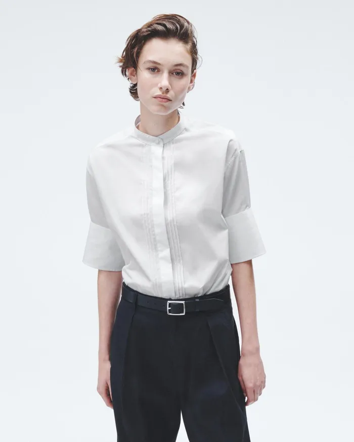 Women Rag and Bone Tops Ayla Cotton Poplin Shirt White