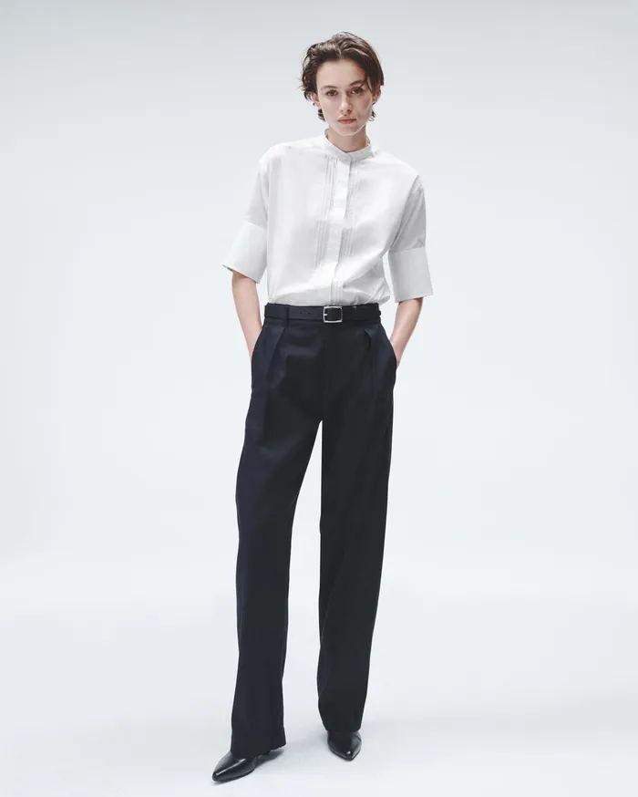 Women Rag and Bone Tops Ayla Cotton Poplin Shirt White Women Rag and Bone Tops Ayla Cotton Poplin Shirt White