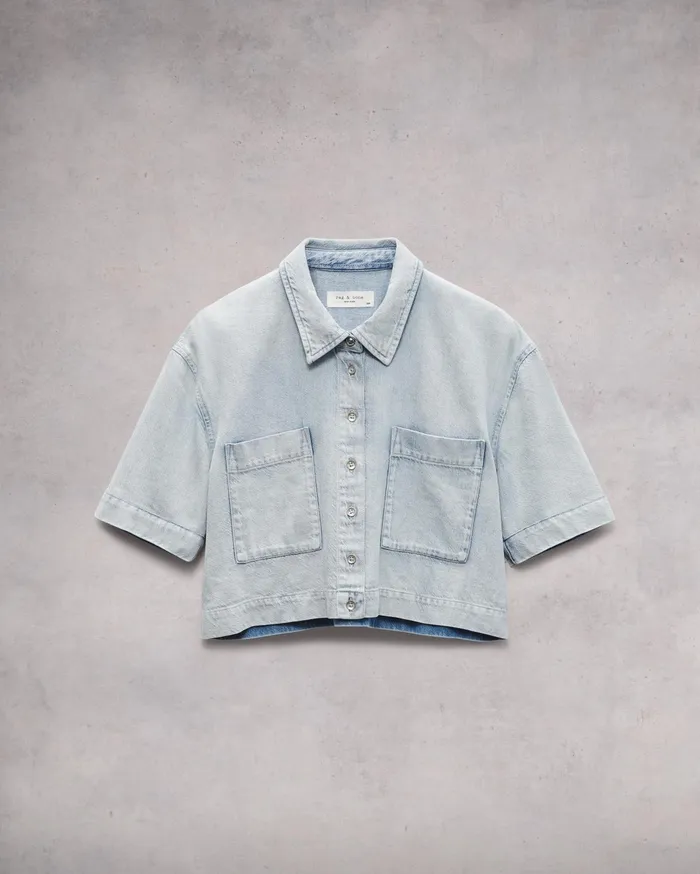 Women Rag and Bone Tops Ultra Featherweight Lenna Shirt Aliah Women Rag and Bone Tops Ultra Featherweight Lenna Shirt Aliah