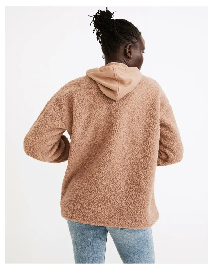 Women Resourced Fleece Bubble Sleeve Hoodie Sweatshirt Faded Earth Madewell Sweatshirts and Sweatpants Women Resourced Fleece Bubble Sleeve Hoodie Sweatshirt Faded Earth Madewell Sweatshirts and Sweatpants