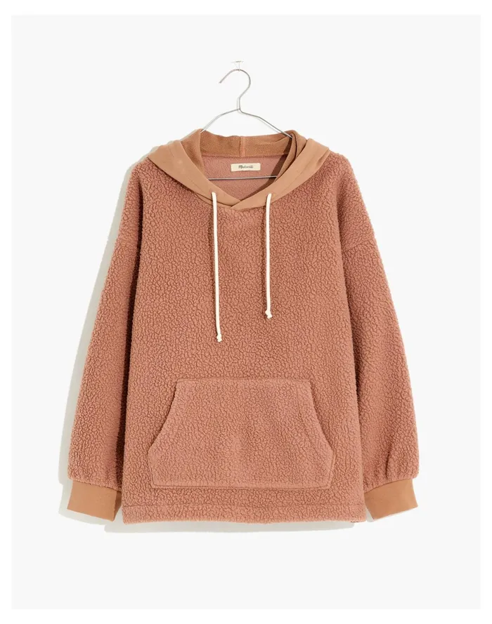 Women Resourced Fleece Bubble Sleeve Hoodie Sweatshirt Faded Earth Madewell Sweatshirts and Sweatpants Women Resourced Fleece Bubble Sleeve Hoodie Sweatshirt Faded Earth Madewell Sweatshirts and Sweatpants