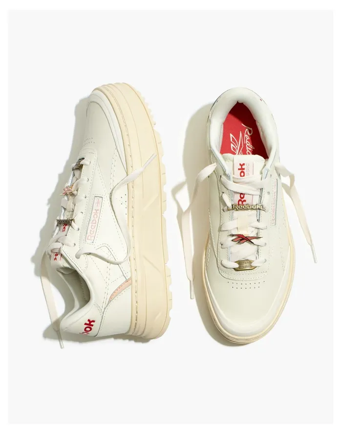 Women Reebok Club C Double GEO Sneakers Chalk Madewell Sneakers