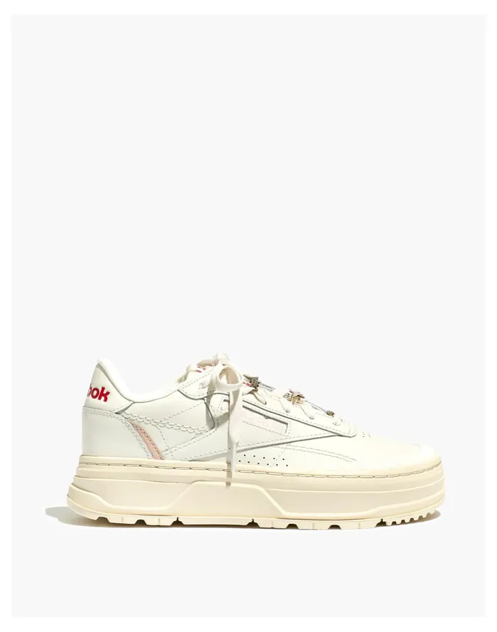 Women Reebok Club C Double GEO Sneakers Chalk Madewell Sneakers Women Reebok Club C Double GEO Sneakers Chalk Madewell Sneakers