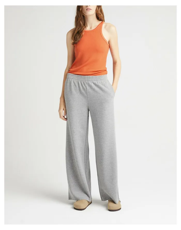 Women Richer Poorer Recycled Fleece Wide Leg Pant Heather Madewell Sweatshirts and Sweatpants Women Richer Poorer Recycled Fleece Wide Leg Pant Heather Madewell Sweatshirts and Sweatpants