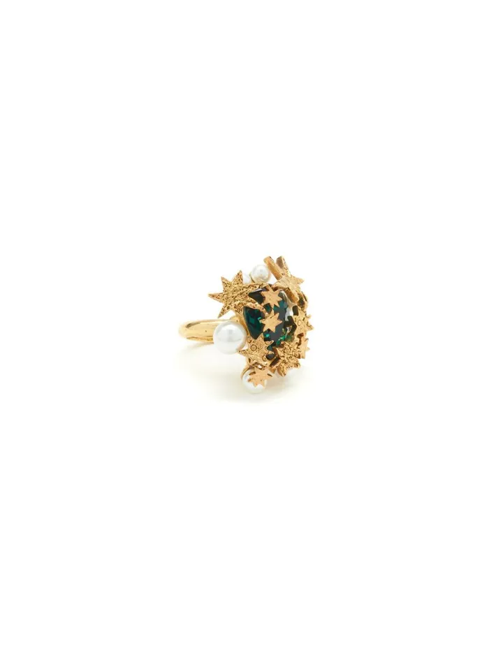 Women Rings Oscar De La Renta Astral Cluster Ring Emerald