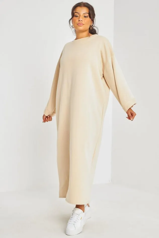 Women Robe Beige Ample Beige Brentiny Paris Short Dresses