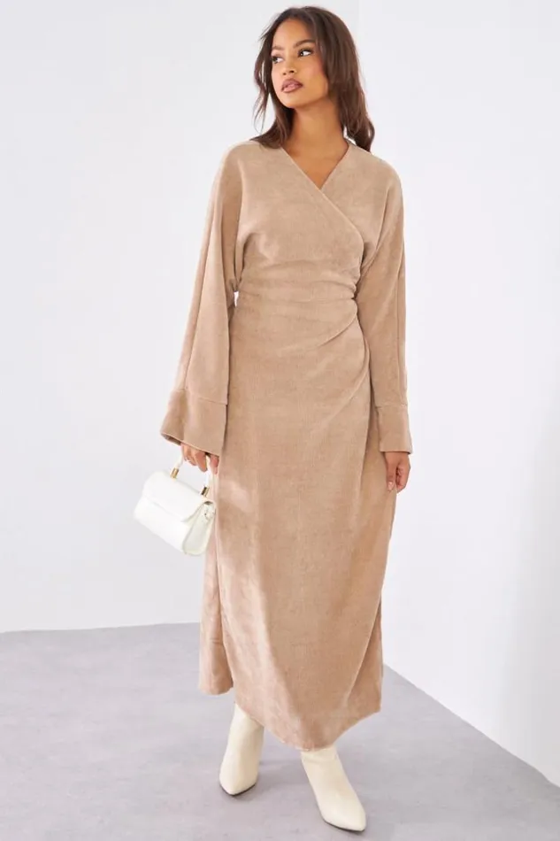 Women Robe Beige Fonc En Velours Crois Darkbeige Brentiny Paris Short Dresses Women Robe Beige Fonc En Velours Crois Darkbeige Brentiny Paris Short Dresses