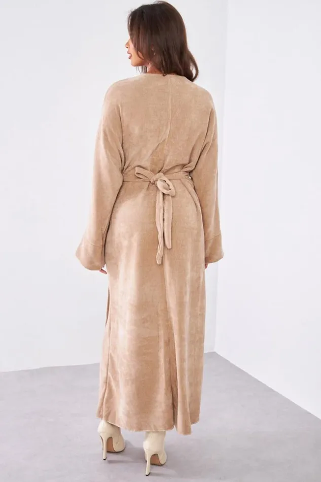 Women Robe Beige Fonc En Velours Crois Darkbeige Brentiny Paris Short Dresses Women Robe Beige Fonc En Velours Crois Darkbeige Brentiny Paris Short Dresses