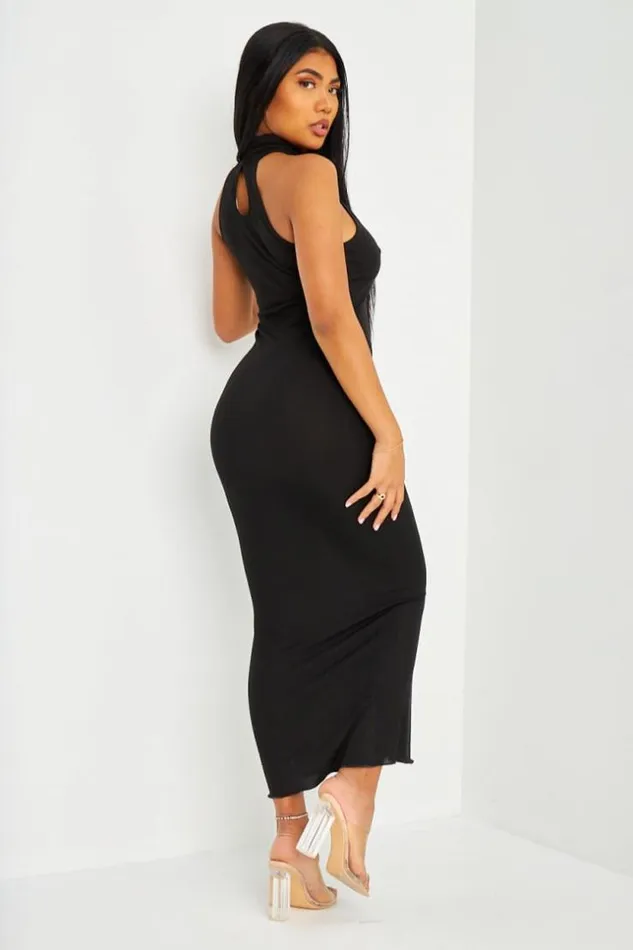 Women Robe Longue Moulante Noire Col Montant Fronc Brentiny Paris Ceremonial Outfits Women Robe Longue Moulante Noire Col Montant Fronc Brentiny Paris Ceremonial Outfits