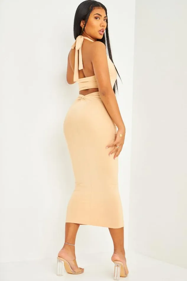 Women Robe MiLongue Beige Ajoure La Poitrine Et Dos Nu Brentiny Paris Ceremonial Outfits Women Robe MiLongue Beige Ajoure La Poitrine Et Dos Nu Brentiny Paris Ceremonial Outfits